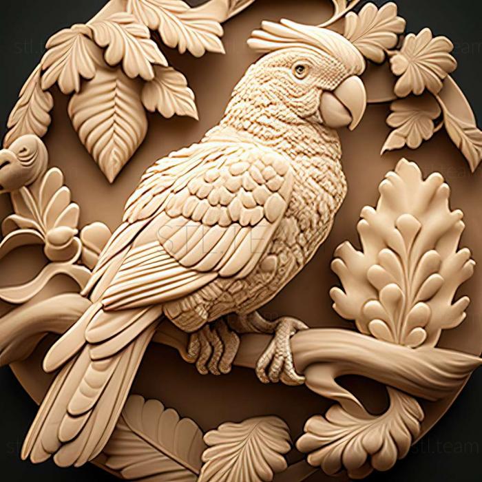 3D model Cookie cockatoo famous animal (STL)